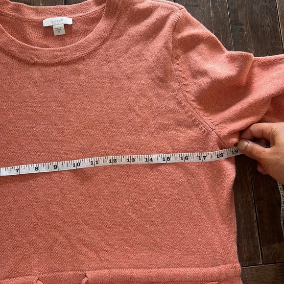 J.Jill Soft Red Clay Heather Pure Jill Drawstring-Waist Sweater Dress Women M - Picture 10 of 13